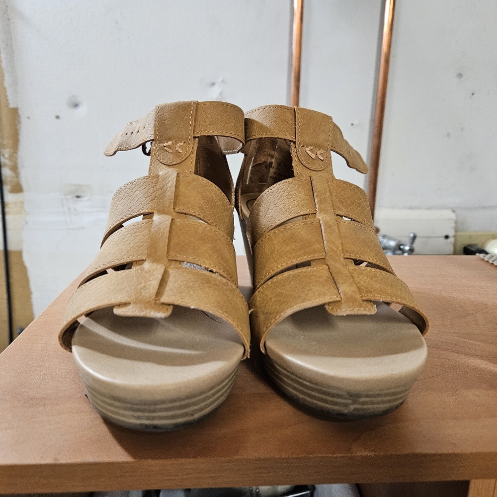 Dr. Scholl's Shoes Women's Everlasting Espadrille Platform Wedge Sandal Sz 6.5